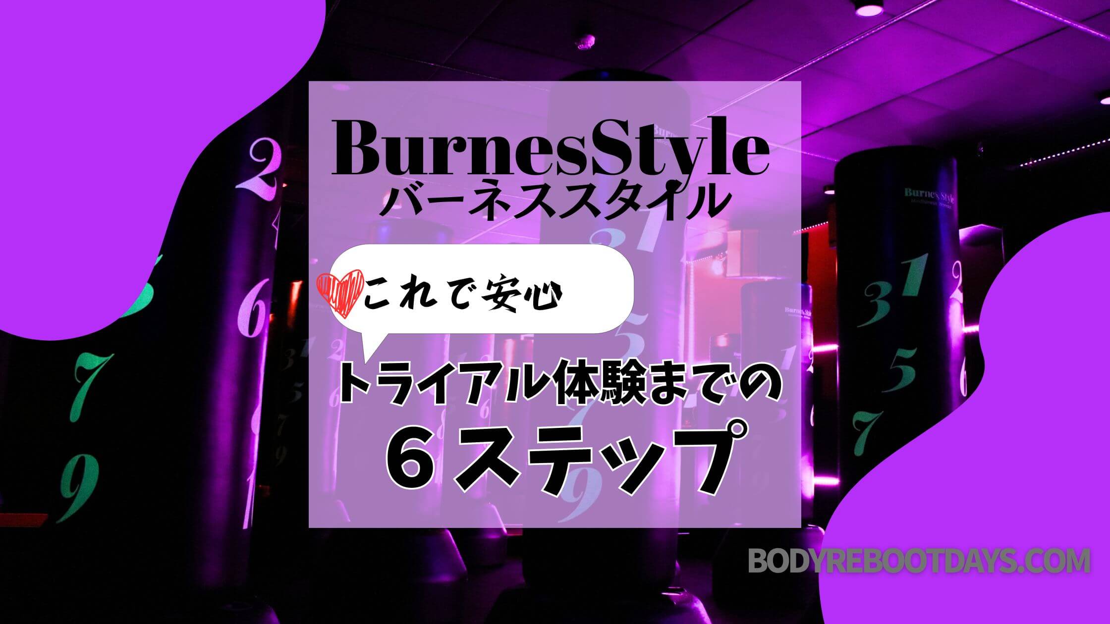 バーネススタイル｜トライアル体験レッスンまでの6ステップ-BurnesStyle | ぴったりエクサ